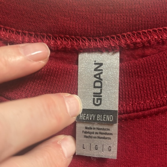 Gildan red merry sweatshirt - Picture 2 of 6